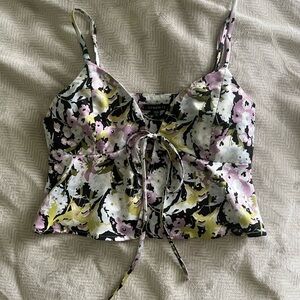 💐Tie Up Floral Top💐